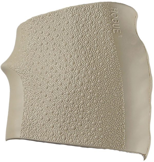 Hogue 18003 HandAll Jr. Grip Sleeve Small Size made of Rubber with Textured Flat Dark Earth Finish & Finger Groove for Most 22, 25 & 38 Pistols
