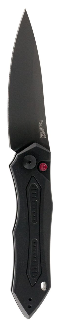 Kershaw 7800BLK Launch 6 3.75" Folding Drop Point Plain Black DLC CPM 154 SS Blade Black Anodized Aluminum Handle Includes Pocket Clip