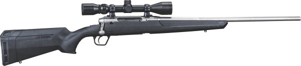Savage Arms 57289 Axis XP 6.5 Creedmoor 4+1 22", Matte Stainless Barrel/Rec, Black Synthetic Stock, Includes Weaver 3-9x40mm Scope