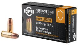PPU PPD92 Defense  9mmLuger 147gr Jacketed Hollow Point 50 Per Box/20 Case