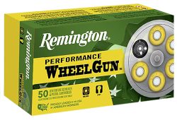Remington Ammunition 22281 Performance WheelGun  38Special 158gr Lead Round Nose 50 Per Box/10 Case