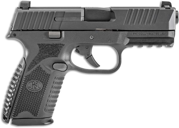 FN 66100464 509 Midsize 9mm Luger 4" Barrel 10+1, Matte Black Polymer Frame With Mounting Rail, Matte Black Stainless Steel Slide, No Manual Safety
