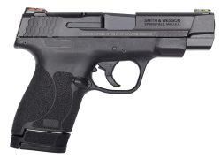 Smith & Wesson 11796 M&P Performance Center Shield M2.0 Micro-Compact Frame 40 S&W 6+1/7+1, 4" Black Armornite Stainless Steel Barrel & Serrated Slide, Matte Black Polymer Frame, No Safety