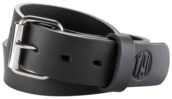 1791 Gunleather BLT014448SBLA 01  Gun Belt Stealth Black Leather 44/48 1.50" Wide Buckle Closure