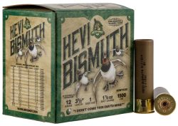 HEVI-Shot HS14501 HEVI-Bismuth  12Gauge 3.50" 1 1/2oz Bismuth 1Shot 25 Per Box/10 Case