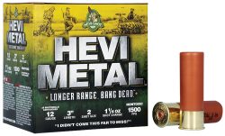 HEVI-Metal HS38002 HEVI-Metal Longer Range 12Gauge 3" 1 1/4oz 2Shot 25 Per Box/10 Case
