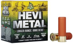 HEVI-Metal HS38003 HEVI-Metal Longer Range 12Gauge 3" 1 1/4oz 3Shot 25 Per Box/10 Case