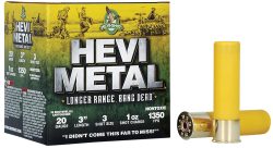 HEVI-Metal HS39003 HEVI-Metal Longer Range 20Gauge 3" 1oz 3Shot 25 Per Box/10 Case