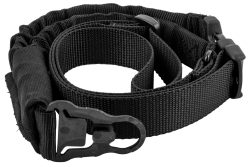 Blackhawk 70GS20BK Storm S Type Rifle Sling Black Nylon 46"-64" OAL 1.25" Wide Single-Point Design