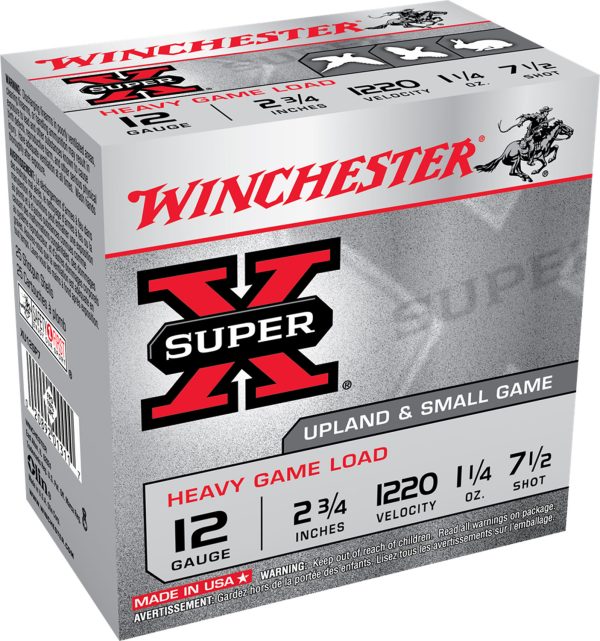 Winchester Ammo XU12SP7 Super X Heavy Game Load 12Gauge 2.75" 1 1/4oz 7.5Shot 25 Per Box/10 Case