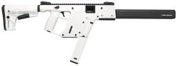 Kriss USA KV45CAP20 Vector CRB G2 45 ACP 30+1 16" Black Nitride Threaded Barrel, Alpine Cerakote Picatinny Rail Aluminum Receiver, Alpine White Synthetic 6 Position Stock Alpine Polymer Grip