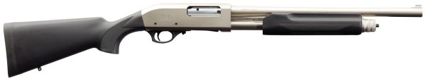 Charles Daly 930228 301 Tactical 12 Gauge Pump 3" 5+1 18.50" Black Vent Rib Barrel, Nickel Aluminum Receiver, Fixed Black Synthetic Stock