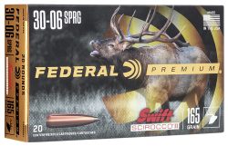 Federal P3006SS1 Premium  30-06Springfield 165gr Swift Scirocco II 20 Per Box/10 Case