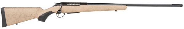 Tikka JRTXRT382 T3x Lite 6.5 Creedmoor 3+1 24.30" Fluted/Threaded, Black Barrel/Rec, Black Webbed Tan Roughtech Synthetic Stock, Interchangeable Grip, Muzzle Brake