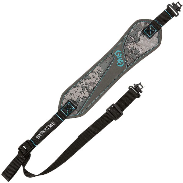 Girls With Guns 8484 Glenwood  with Shade Camo Finish, Non-Slip Textured Back, 21"-37" OAL, 3.25" W, Adjustable Design & Swivels for Rifles
