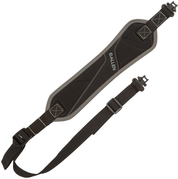 Allen 8284 Glenwood Lightweight Rifle/Shotgun Sling w/Magnum Swivels Black Nylon Webbing 15" Foam Sling Pad, Adjustable Length to 38"