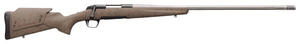 Browning 035514282 X-Bolt Western Hunter Long Range 6.5 Creedmoor 4+1 26" MB Matte Blued Spider Webbed Flat Dark Earth Cerakote Hard Core Fiber-Fusion with Adjustable Comb Stock Right Hand (Full Size)