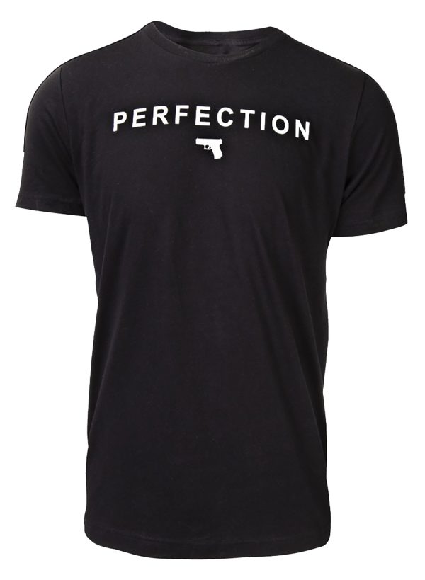 Glock AA75128 Perfection Pistol  Black Cotton Short Sleeve 2XL