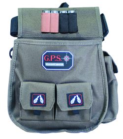GPS Bags 1093CSP Deluxe Double Shotshell Pouch Olive Polyester Waist Mount 30-52" Belt