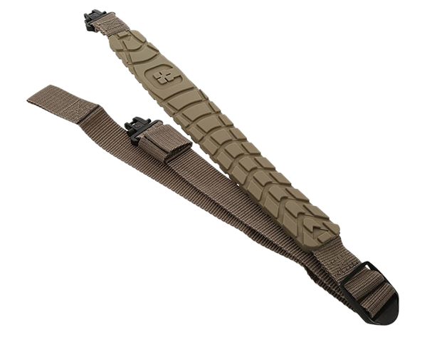 Caldwell 1131996 Max Grip Slim Sling 20"-41" OAL, 1.50" Wide, Flat Dark Earth, Adjustable Design for Rifles