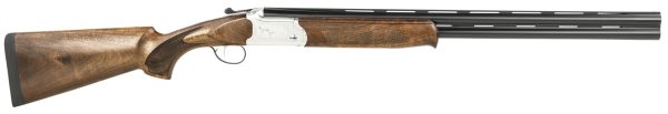 ATI ATIGKOF12SVE26 Cavalry SVE 12 Gauge 3" 2rd 26" Blued O/U Barrel, Silver Engraved Metal Finish, Oiled Turkish Walnut Stock, Ejector, 5 Chokes