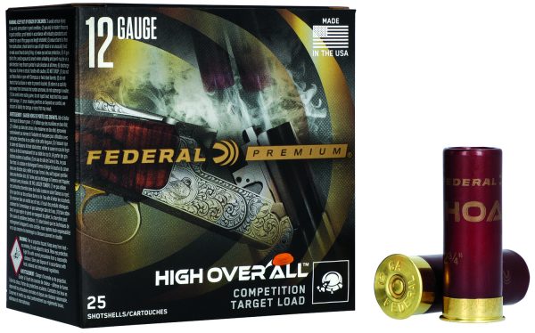 Federal HOA12HC18 Premium High Over All 12Gauge 2.75" 1oz 8Shot 25 Per Box/10 Case