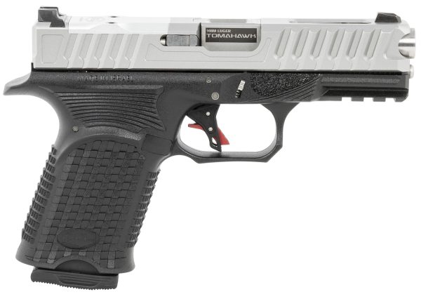 Bul Armory AXECTOMASLV9US Axe Tomahawk C 9mm Luger 15+1 4.02" Fluted Barrel, Polymer Frame w/Picatinny Acc. Rail, Optic Cut Stainless Steel Slide