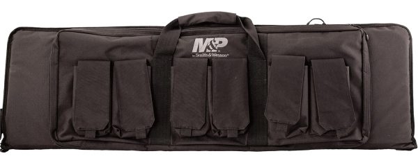 M&P Accessories 110025 Pro Tac Gun Case 42" Black Nylon w/ Full Length External Pocket & 6 Magazine Pouches