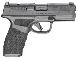 Springfield Armory HCP9379BOSP Hellcat Pro OSP 9mm Luger 15+1 3.70" Black Melonite Optic Ready/Serrated Slide, Black Polymer Frame w/Picatinny Rail, Black Polymer w/Adaptive Texture Grips Right Hand
