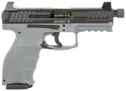 HK 81000786 VP9 Tactical Optic Ready 9mm Luger 4.70" TB 17+1 Gray Finish Frame with Black Steel with Optics Cut Slide, Polymer Grip, Picatinny Rail & Night Sights Includes 3 Mags