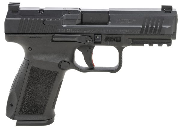 Canik HG5637N Mete SF Compact 9mm Luger 15+1 4.08" Black Steel Barrel, Black Nitride Optic Ready/Serrated Slide, Black Polymer Frame w/Beavertail & Picatinny Rail, Ambidextrous