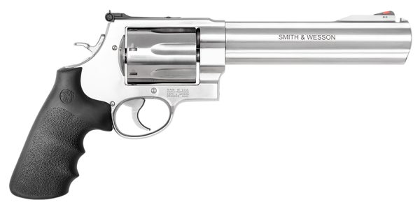 Smith & Wesson 13331 Model 350  X-Frame 350 Legend 7rd 7.50" Satin Stainless Steel Barrel, Cylinder & Frame, Black Finger Grooved Grip, Internal Lock Safety, Exposed Hammer