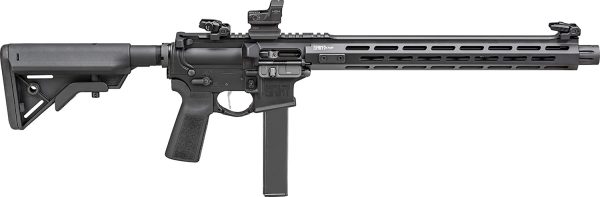 Springfield Armory STV91609B SAINT Victor 9mm Luger 16" 32+1, Black, B5 Systems Bravo Stock & Type 23 Grip, Flip-Up Sights, Blast Diverter