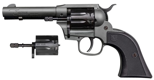 Diamondback DB0500A051 Sidekick  22 LR/22 Mag 9 Shot, 4.50" Dark Gray Cerakote Steel Barrel & Cylinder, Dark Gray Cerakote Zinc Alloy Frame, Black Polymer Grip, Hammer Safety, Exposed Hammer