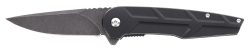 Schrade 1159329 Reckon  3.25" Folding Drop Point Plain Dark Stonewash D2 Steel Blade 4.40" Black Aluminum Handle