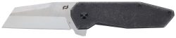 Schrade 1136251 Slyte  3" Folding Plain Satin D2 Steel Blade 4.50" Dark Stonewash Stainless Steel Handle