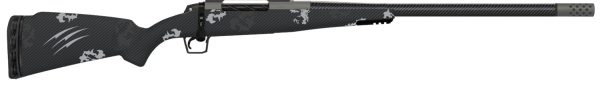 Fierce Firearms ROG7PRC24GP Carbon Rogue  Full Size 7mm PRC 3+1 24" Hand Lapped/Match Grade Threaded Barrel, Glacier Cerakote Steel Receiver, Phantom Camo Fierce Rogue Carbon Fiber Stock