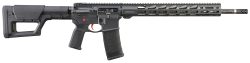Ruger 8548 AR-556 MPR  223 Wylde 30+1 18" Proof Research Carbon Fiber Barrel, Gray w/Red Accent Cerakote Finish, 15" Free-Float Handguard, Magpul PRS Stock, Magpul K2 Grip