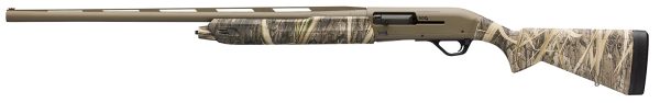 Winchester Repeating Arms 511310292 SX4 Hybrid Hunter 12 Gauge 3.5" Chamber 4+1 2.75" 28", FDE Cerakote Rec/Barrel, Mossy Oak Shadow Grass Habitat Furniture, TruGlo Fiber Optic Sight Left Hand