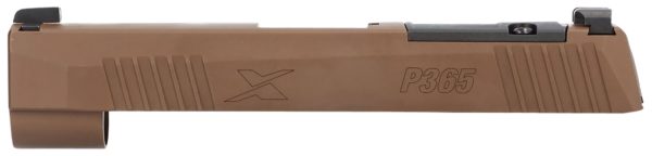 Sig Sauer 8900987 P365XL Slide Assembly with Micro Optics Cut Coyote Tan Nitride XRAY3 Day Night Sights for 9mm 3.7" Barrel