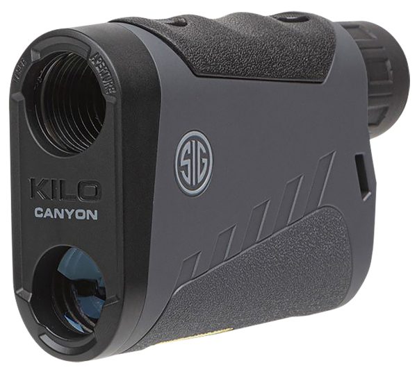 Sig Sauer Electro-Optics SOKCN606 Kilo Canyon Monocular Laser Rangefinder Black/Gray Black Rubber Armor 6x22mm 3000 yds Max Distance LED Display