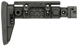 Midwest Industries MIAKALPHAFS Alpha Folding Stock Black Synthetic Side Folding Stock with Adjustable Cheekrest, Compatible w/ 1913 Picatinny Rail Adapter for AK-Platform