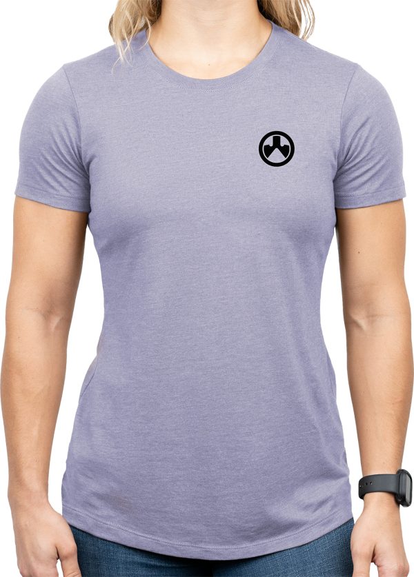 Magpul MAG1340-530-L Groovy Women's Orchid Heather Cotton/Polyester Short Sleeve Large