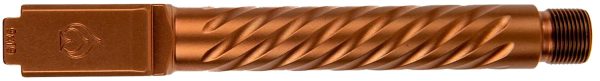 Ballistic Advantage BAPSG175T3R Premium Series  Threaded/Spiral Fluted, 9mm Luger, Copper PVD, Fits Glock 17 Gen 5