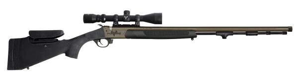 Traditions R53-74660450 Pursuit XT Pro w/Scope 50 Cal Tungsten Cerakote 26" Fluted/Threaded w/VAPR Twist Barrel, Black Adj Cheek Piece & LOP Synthetic Stock, 3.5-10x44mm Duplex
