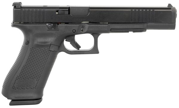 Glock PA163S101MOS G17L Gen5 MOS Full Size Frame 9mm Luger 10+1 6.02" Black Long Barrel, Black Cerakote MOS Cut/Serrated Steel Slide, Black Polymer Frame w/Picatinny Rail, Black Textured Grip