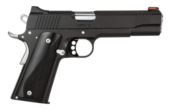 Kimber Mfg.,inc 3700596 Custom LW Nightstar 9mm 9+1 5" Front Serrations Steel Slide Black Smooth/Checkered Black/Gray Laminate Grip