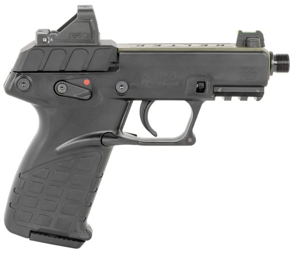 Kel-Tec P17GRNBLKOPTIC P17  22 LR 16+1 3.80" w/Optic & Holster Green/Black
