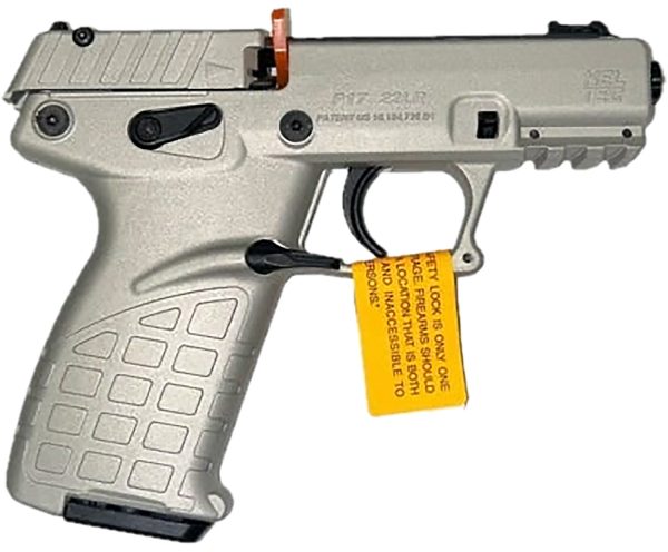 Kel-Tec P17SA P17  Sports South Exclusive Color, Compact Frame 22 LR 16+1 3.80" Black Steel Threaded Barrel, Shimmer Serrated Steel Slide, Shimmer Polymer Frame w/Picatinny Rail, Textured Grip