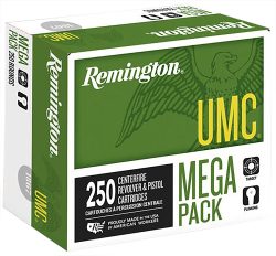 Remington Ammunition 23731 UMC Mega Pack 38Special 130gr Full Metal Jacket 250 Per Box/4 Case